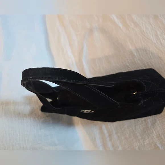 Chanel Wild Stitch Matelasse Black Leather Suede Tote Bag Silver CC Turnlock - Picture 7 of 16